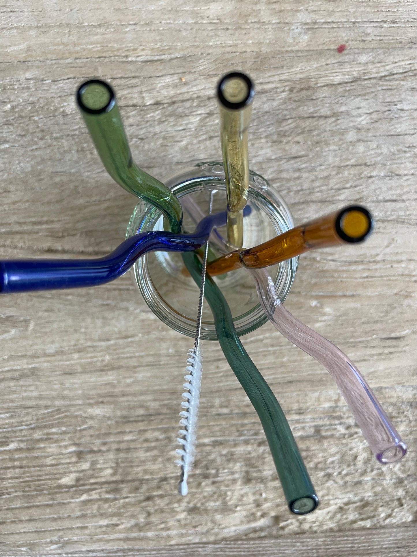 Colourful Glass Straws