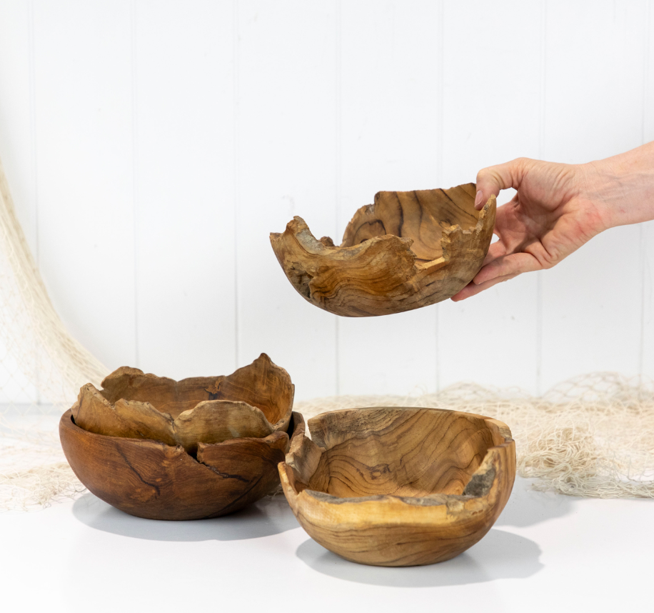 Wooden Bowl - Rustic (S)